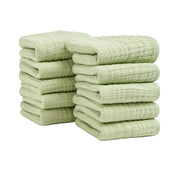 Shop Small Story Cotton Muslin Washcloths, Sage at GoodBuy Gear