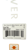 Shop BabyBjorn Sun Cover For Baby Carrier, Light Grey at GoodBuy Gear