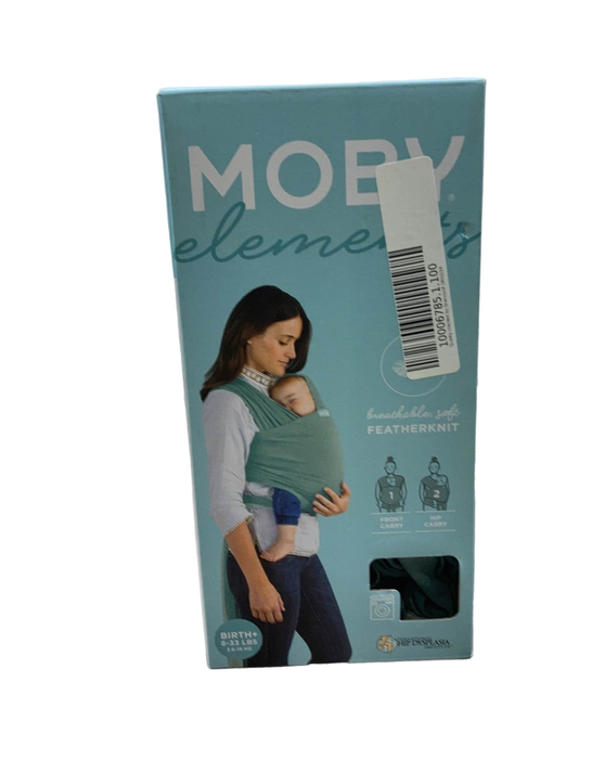 used Moby Elements Baby Wrap Carrier, Hydro