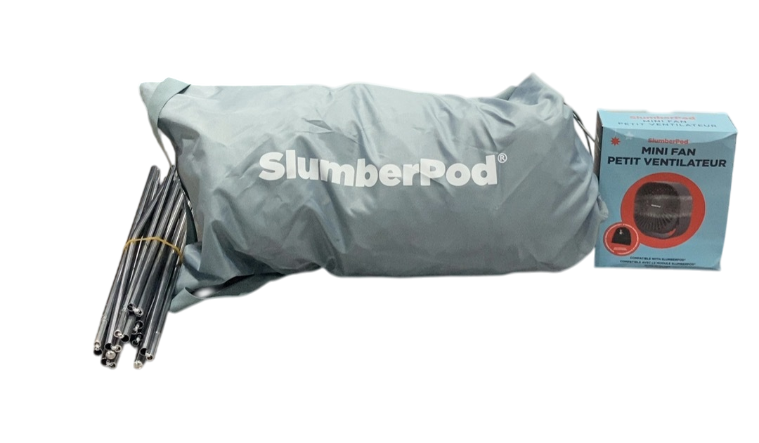 SlumberPod 3.0 Sleep Canopy with Fan, Slate Blue