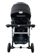 Shop Mockingbird Single to Double 2.0 Stroller, 2024, Black, Silver With Black Leather, Windowpane at GoodBuy Gear