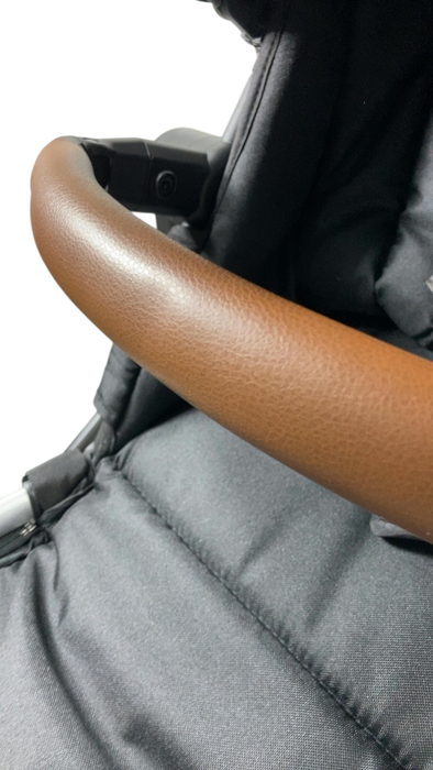 Shop Mockingbird Single to Double 2.0 Stroller, 2024, Black, Silver With Penny Leather, Windowpane at GoodBuy Gear