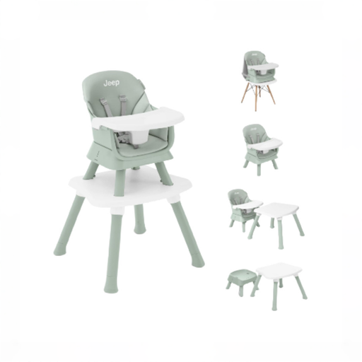 Shop Delta Children Jeep Milestone 6-in-1 High Chair, Sage Green at GoodBuy Gear