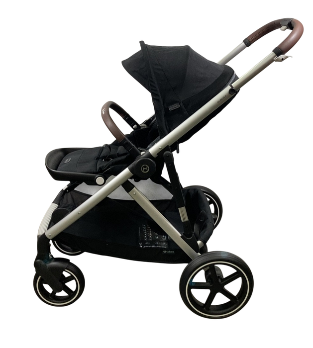 Shop Cybex Gazelle S Modular Stroller, 2023, Moon Black, Silver Frame at GoodBuy Gear