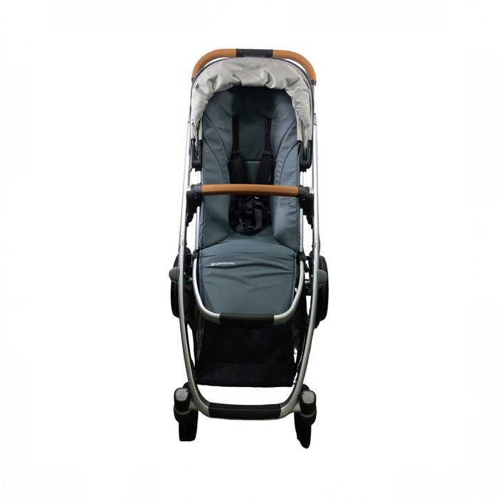 Shop UPPAbaby Vista V3 Stroller, 2024, Callum (Stone Blue/Silver Frame) at GoodBuy Gear