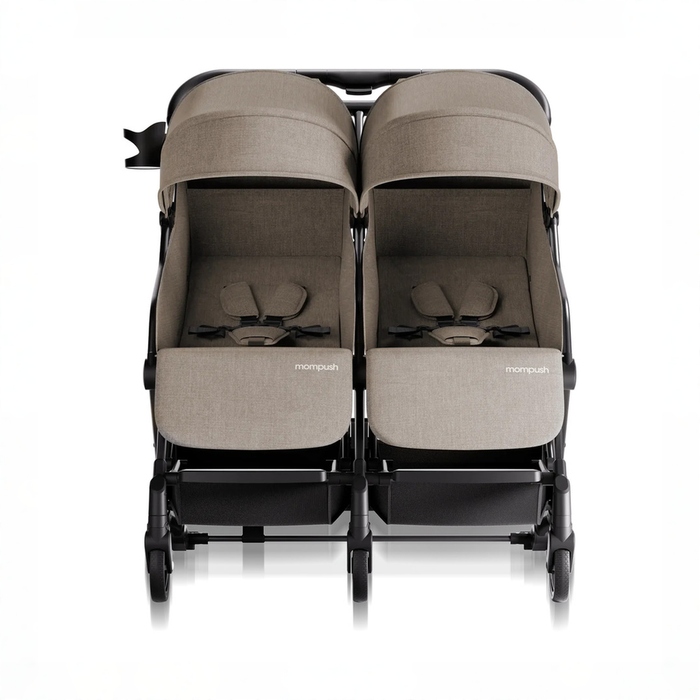 Shop Mompush Lithe Double Stroller, 2026, Khaki at GoodBuy Gear