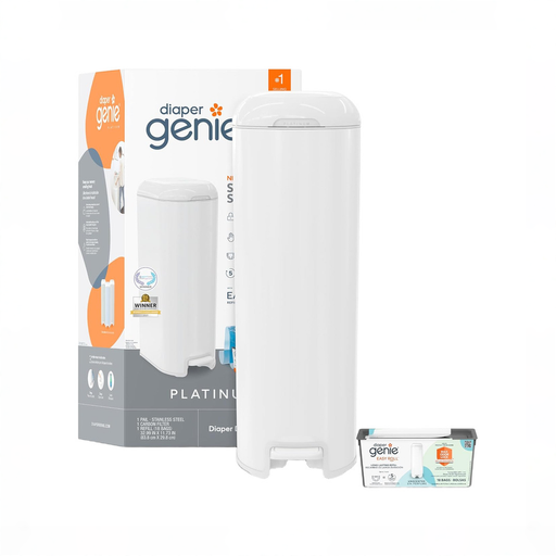 Shop Diaper Genie Platinum Diaper Pail, White at GoodBuy Gear