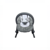 Shop Baby Delight Go With Me Aura Deluxe Portable Rocker & Bouncer, Quilted Charcoal Tweed at GoodBuy Gear