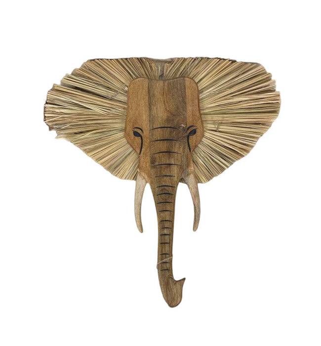 Crane Baby Handcrafted Wood Wall Decor, Elephant