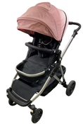 Shop Mockingbird Single to Double 2.0 Stroller, 2024, Bloom, Silver With Black Leather, Watercolor Drops at GoodBuy Gear