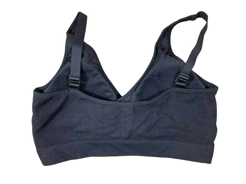 secondhand Kindred Bravely Sublime Adjustable Crossover Nursing & Lounge Bra, XX-Large, Black