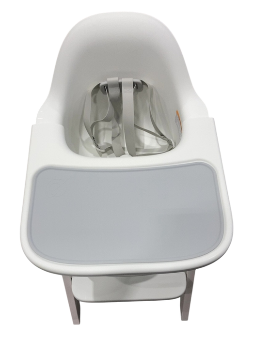 Shop Mockingbird High Chair, Cloud Washed Beech, White at GoodBuy Gear