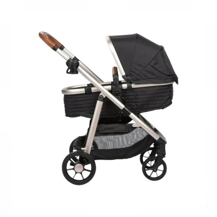 Shop Monbebe Lynx 6-in-1 Modular Travel System Stroller, 2023, Black & Gold at GoodBuy Gear