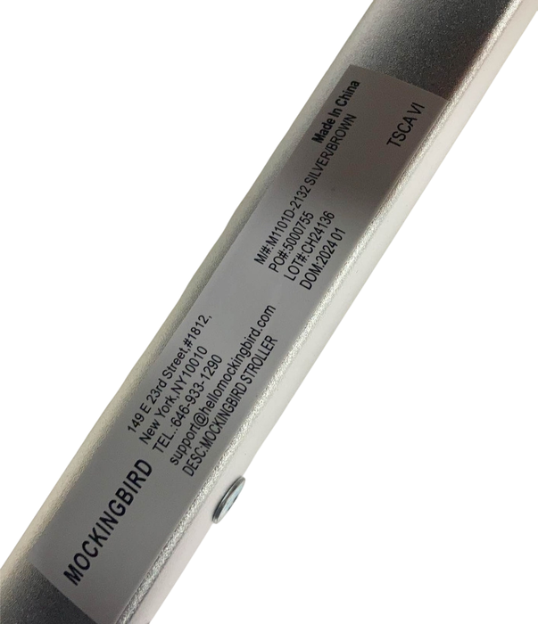 Shop Mockingbird Single 2.0 Stroller, 2024, Bloom, Silver With Penny Leather, Watercolor Drops at GoodBuy Gear