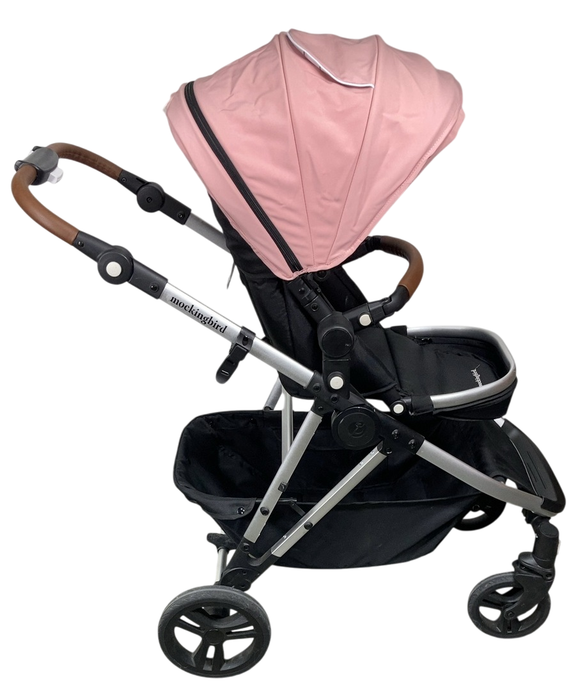 Shop Mockingbird Single to Double 2.0 Stroller, 2024, Bloom, Silver With Penny Leather, Windowpane at GoodBuy Gear