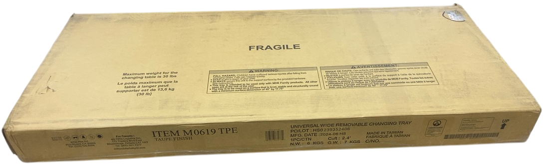 Shop Million Dollar Baby Universal Wide Removable Changing Tray, Taupe at GoodBuy Gear