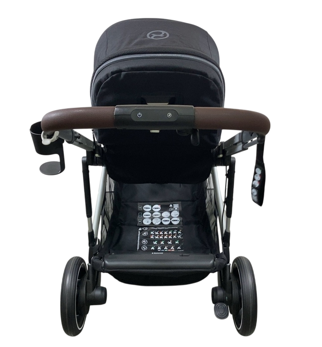 Shop Cybex e-Gazelle S Stroller, 2024, Moon Black, Silver at GoodBuy Gear
