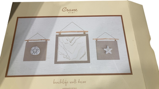 Shop Crane Baby Cove 3-Piece Beach Themed Wall Decor, Beige at GoodBuy Gear