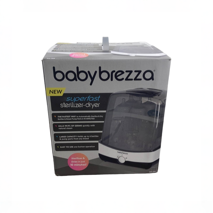 Shop Baby Brezza Superfast Sterilizer Dryer, White on Black at GoodBuy Gear