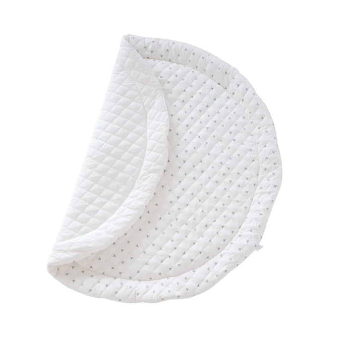Poppyseed Play Extra Padded Round Play Mat, Triangle