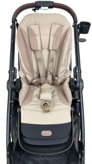 Shop Cybex e-Gazelle S Stroller, 2024, Almond Beige, Black at GoodBuy Gear