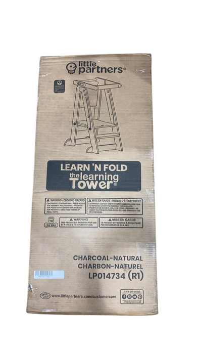 Shop Little Partners Learn ‘N Fold Learning Tower, Charcoal with Natural at GoodBuy Gear