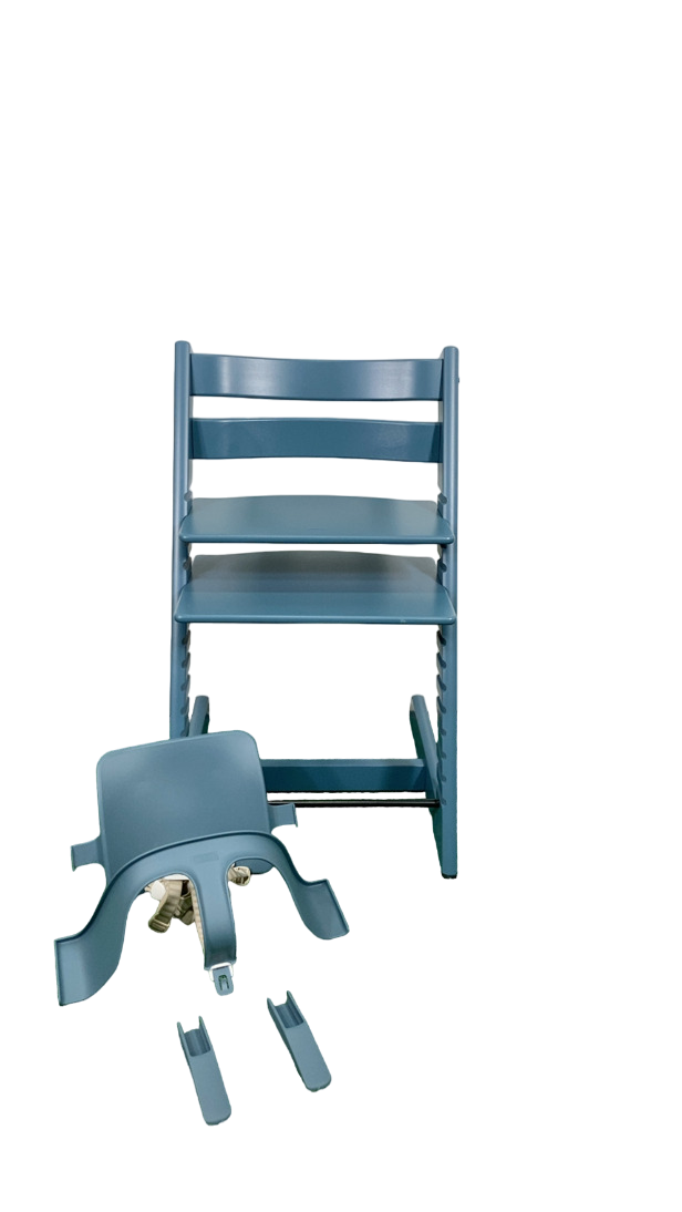 stokke tripp trapp light blue Stokke Tripp Trapp High Chair With Baby Set, Fjord Blue