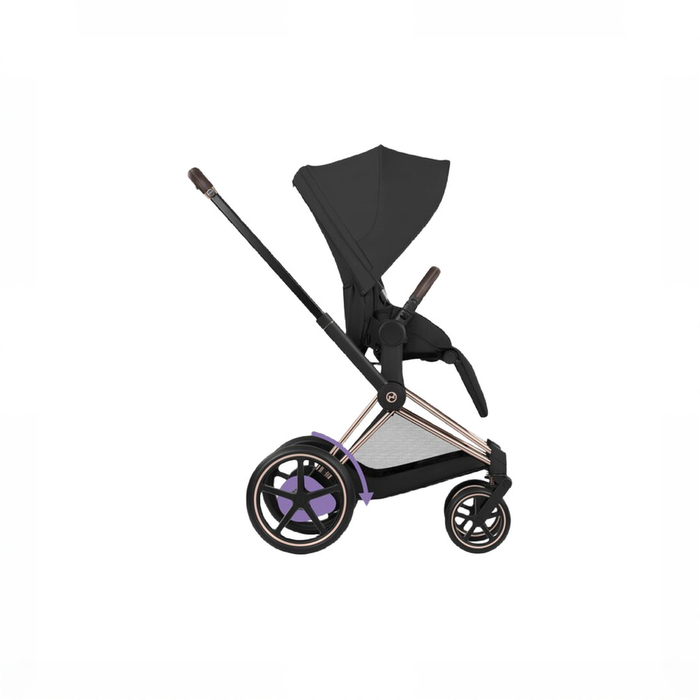 Shop Cybex E-PRIAM2 Stroller, 2024, Rose Gold, Sepia Black at GoodBuy Gear