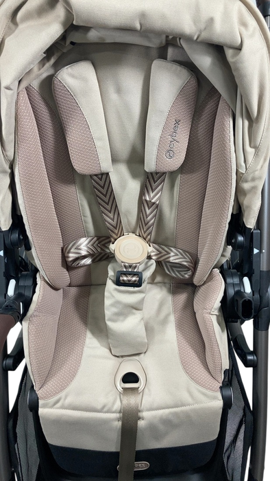 Shop Cybex e-Gazelle S Stroller, 2024, Almond Beige, Black at GoodBuy Gear