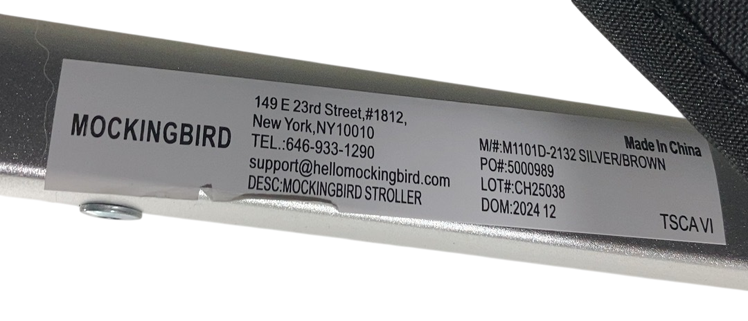 Shop Mockingbird Single 2.0 Stroller, 2024, Black, Silver With Penny Leather, Watercolor Drops at GoodBuy Gear