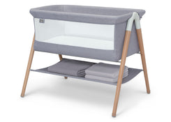 Shop Simmons Kids Koi Beechwood By The Bed Bassinet, Grey Dove at GoodBuy Gear