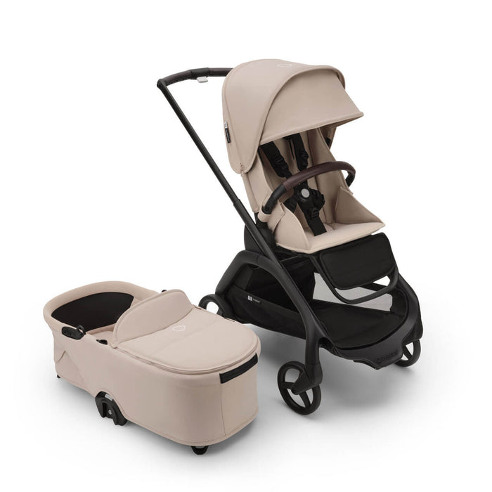 Bugaboo Dragonfly Bassinet and Seat Stroller, 2025, Black, Desert Taupe, Desert Taupe