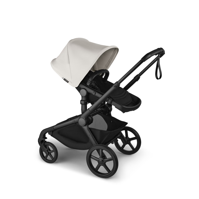 Bugaboo Kangaroo Single To Double Stroller, 2024, Black, Midnight Black, Misty White