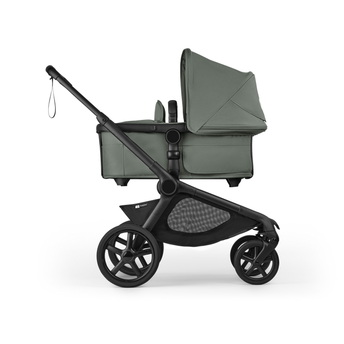 Bugaboo Kangaroo Single To Double Stroller, 2025, Black, Forest Green, Forest Green