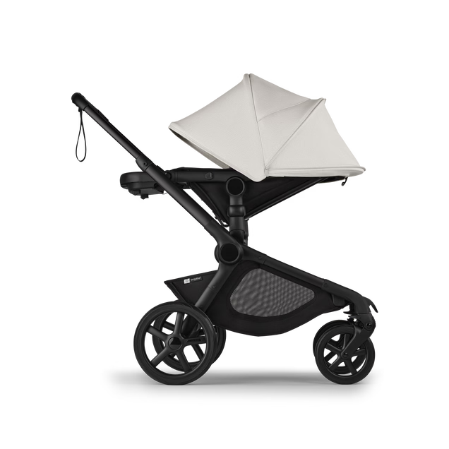Bugaboo Kangaroo Single To Double Stroller, 2024, Black, Midnight Black, Misty White
