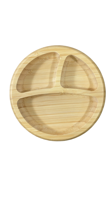 Shop Avanchy Bamboo Suction Baby Plate and Spoon, White at GoodBuy Gear