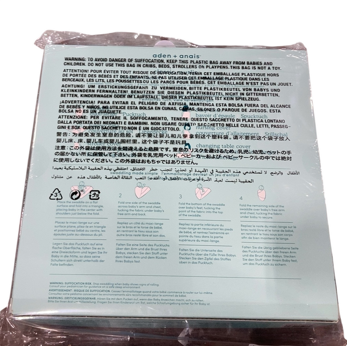 Shop Aden + Anais Cotton Muslin Swaddle, 4pk, Elephant Circus at GoodBuy Gear
