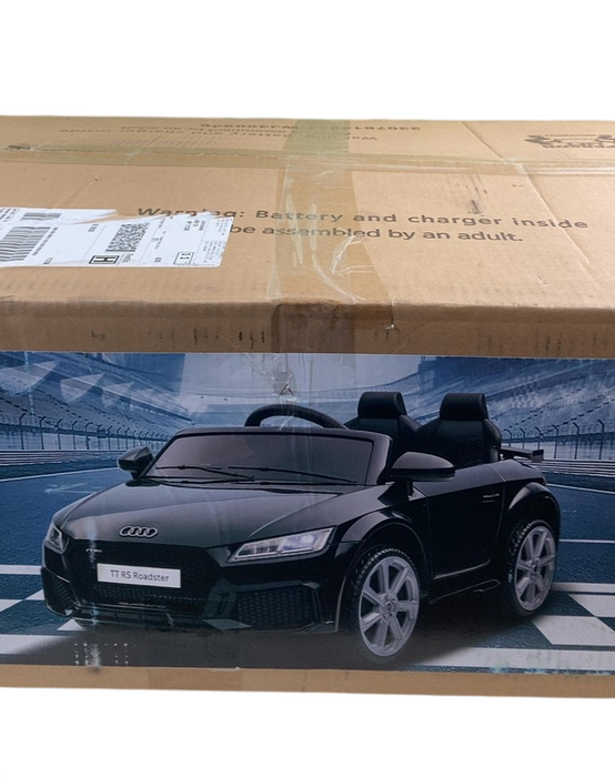 Shop Outfunny Kids Audi TT 12V Electric Ride-on Car with Remote, Black at GoodBuy Gear