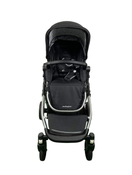 Shop Mockingbird Single to Double 2.0 Stroller, 2024, Silver with Black Leather, Watercolor Drops, Black at GoodBuy Gear