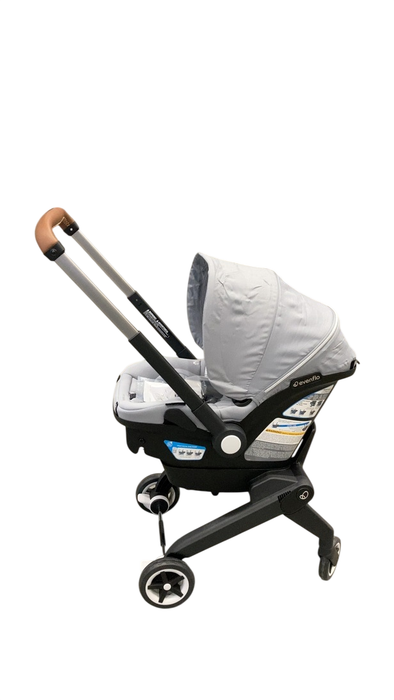 Shop Evenflo Shyft Dual Ride Infant Car Seat Stroller Combo, Quartz, 2025, with Carryall Storage and Green & Gentle Fabric at GoodBuy Gear