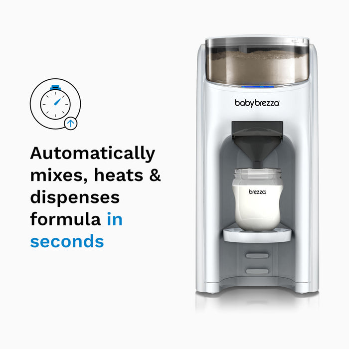 Baby Brezza Formula Pro Advanced Baby Formula Dispenser, White on White