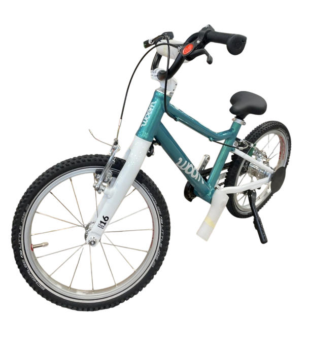 Shop Woom GO 3 Bike "16, AUTOMAGIC, Metallic turquoise at GoodBuy Gear