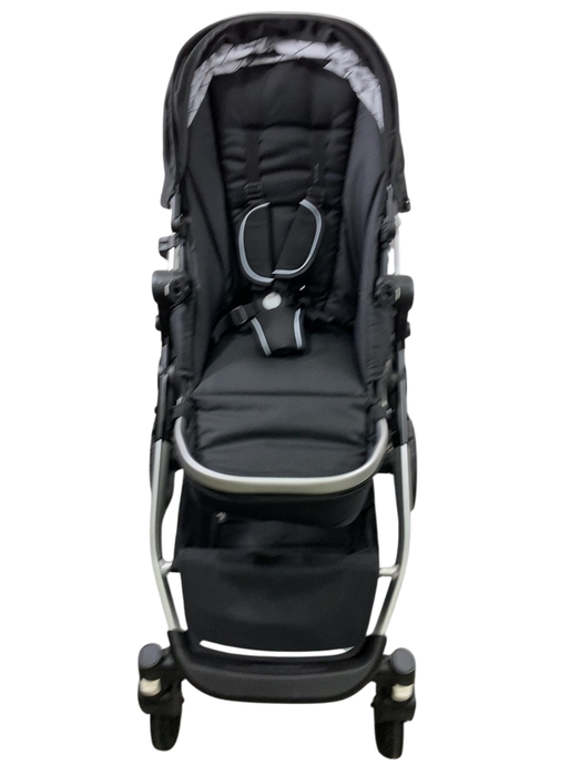 Shop Mockingbird Single to Double 2.0 Stroller, 2024, Black, Silver With Black Leather, Windowpane at GoodBuy Gear