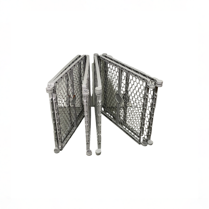 Shop Regalo 2-in-1 Plastic Play Yard and Safety Gate, Gray at GoodBuy Gear