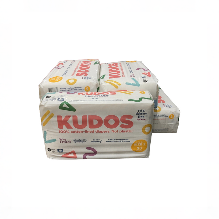 Shop Kudos Diapers, White, Size 2, 198 at GoodBuy Gear