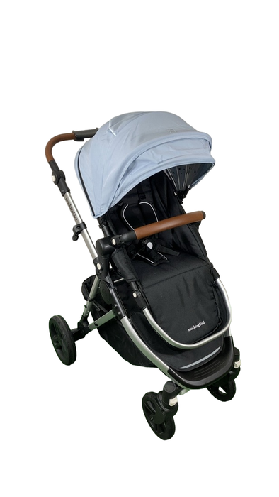Shop Mockingbird Single 2.0 Stroller, 2024, Silver With Penny Leather, Sky, Watercolor Drops at GoodBuy Gear