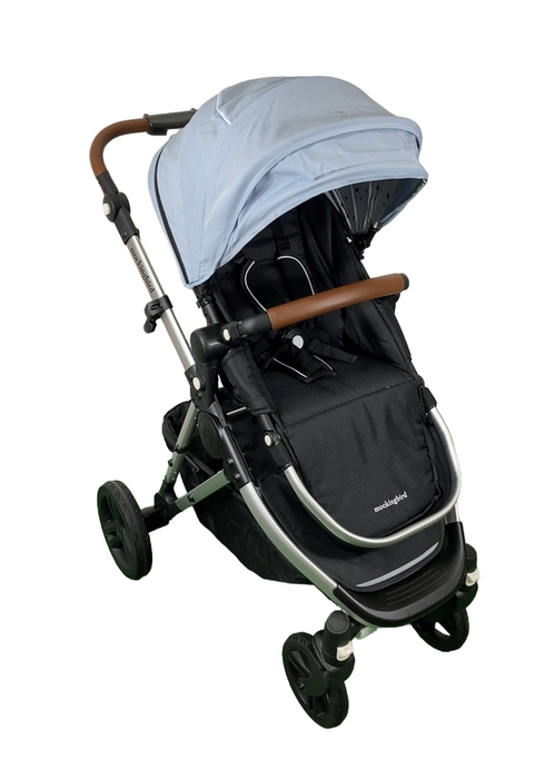 Mockingbird Single 2.0 Stroller, Sky, Windowpane, Silver With Penny Leather, 2025