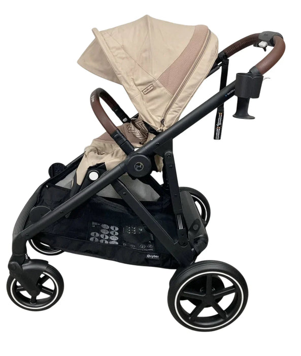 Cybex e-Gazelle S Stroller, Black, Almond Beige, 2025