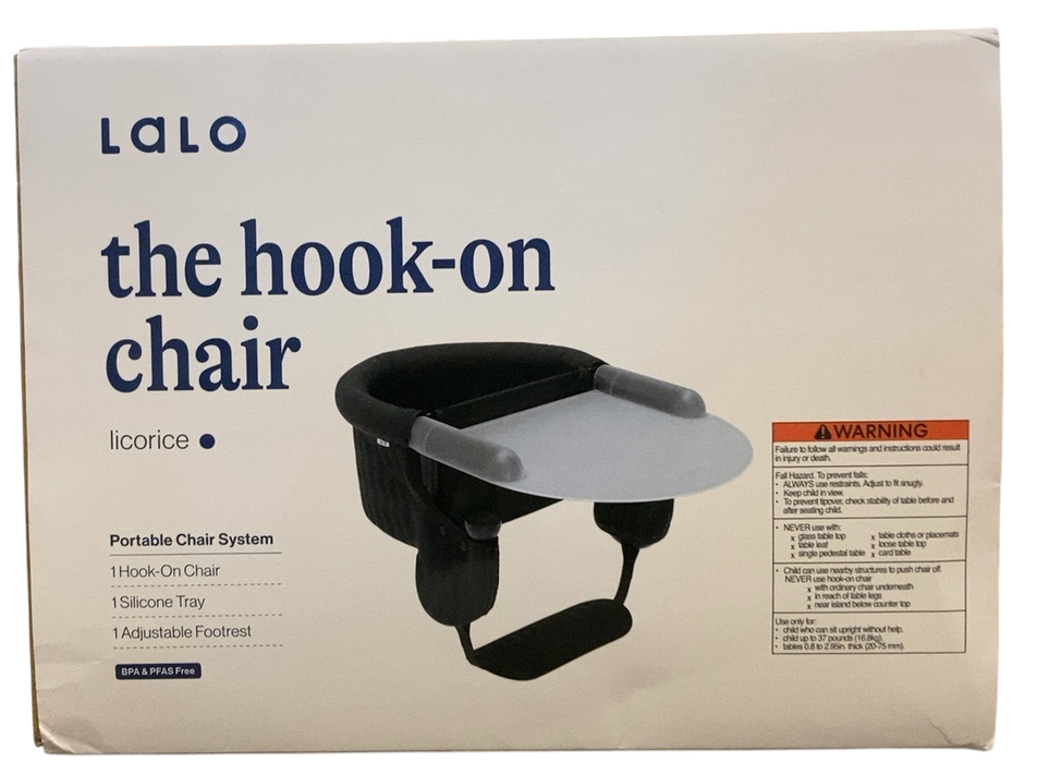 Shop Lalo Hook-On High Chair, Licorice at GoodBuy Gear