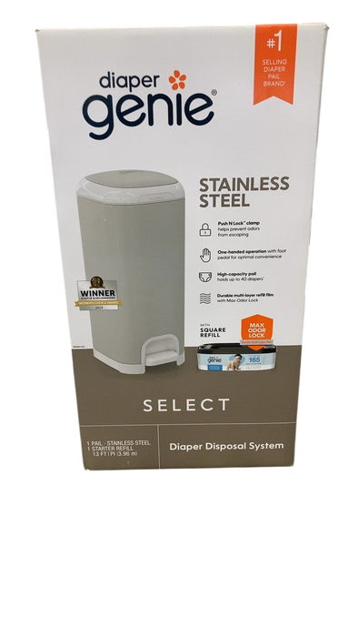 Shop Diaper Genie Select Diaper Pail Gift Set, Gray at GoodBuy Gear